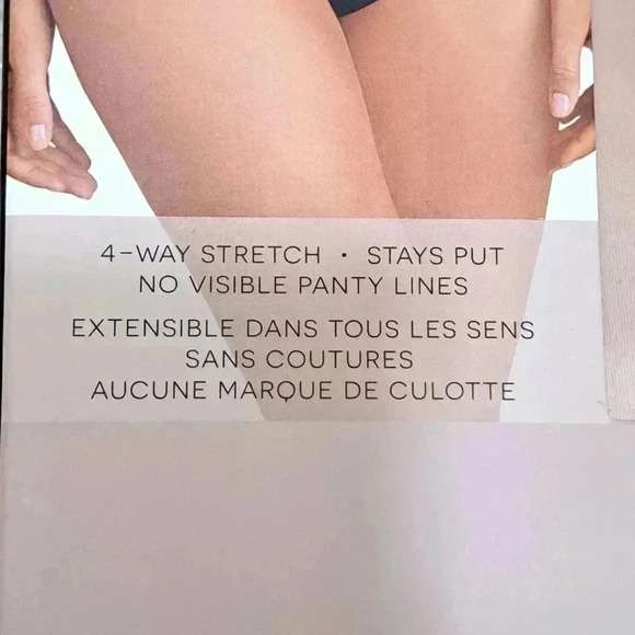 New! Halston 4 pack Bikini Underwear Black Nude/Beige No Show XS Panties - Picture 7 of 12